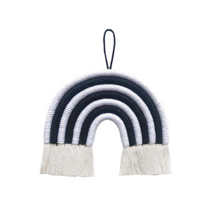 Macramé de algodón hecho a mano para la habitación del bebé, colgante de pared, decoración de arco iris - Product Image 5