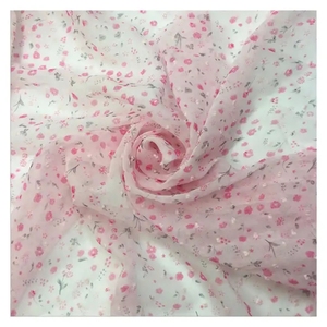 Tissu en mousseline de polyester 100 % ultra-léger imprimé 75D, résistant à l'eau, pour vêtements et doublures pour filles - Product Image 3