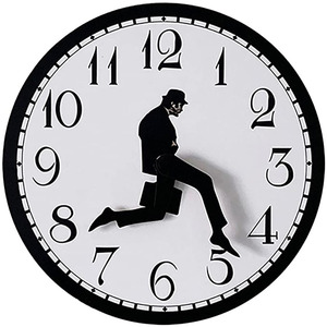 Ministry of <strong>Silly</strong> <strong>Walks</strong> <strong>Clock</strong> Wall <strong>Clocks</strong> for Bedroom Kitchen Living Room, Novelty Home Decor Gifts - Product Image 1