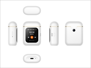 Auricolari Wireless TWS 2 in <span class=keywords><strong>1</strong></span>, Accessorio per Smartphone con Schermo Touch, 4G, Personalizzabili, AI a Bassa Latenza - Product Image 6