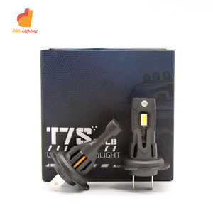 New Arrival Car LED ánh sáng bóng đèn Cắm và chơi lỗi miễn phí H7 ổ cắm 7035 LED chip đồng ống Led Đèn Pha - Product Image 1