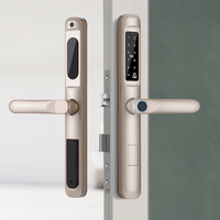 Serrure de porte coulissante étanche à code électronique TTlock, serrure de porte en aluminium à rupture thermique, serrure de porte intelligente extérieure à empreinte digitale