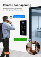 Contrôleur d'accès de porte de sécurité, lecteur de carte intelligente RFID, compatible avec l'application Android 9.0, 13,56 MHz, Waterford, résistant aux intempéries, IP67, écran LCD