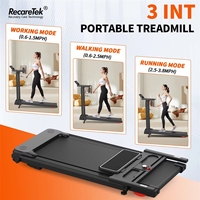 Tapis de course électrique pliable 3-en-1 motorisé avec fonction d'inclinaison, équipement de fitness portable pour la maison, tapis de marche de bureau avec test de fréquence cardiaque