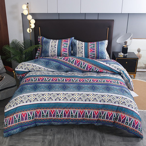 Fornitura diretta in fabbrica set di biancheria da letto ecologici ricamati in stile moderno ricamato Multi-colore filo di cotone - Product Image 1