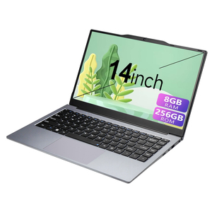 Wholesale Cheap 14 Inch Slim <strong>Laptop</strong> Intel Celeron N4000 <strong>8GB</strong> <strong>RAM</strong> 256GB SSD English Keyboard Work <strong>Laptop</strong> <strong>Computer</strong> with US Plug - Product Image 1