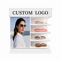 Présentoir de Comptoir en Acrylique Transparent Blanc Personnalisé pour Lunettes et Lunettes de Soleil - Vente en Magasin