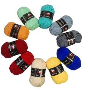 Hilo de lana 100 acrílica, color personalizado para tejer anillo, hilo de tejer de algodón suave para leche de bebé, venta al por mayor de fábrica - Product Image 4