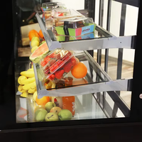 Vitrine réfrigérée commerciale pour gâteaux, éclairage LED, contrôleur de température numérique, refroidissement par air, 2 portes, dégivrage automatique