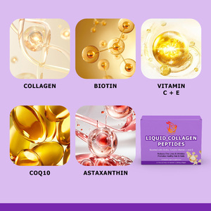 Best Selling Herbal Supplements <b>Liquid</b> Drops with CoQ10 Astaxanthin Support Healthy Hair Skin Nails <b>Collagen</b> Peptide <b>Liquid</b> Drop - Product Image 3