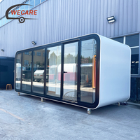 WECARE Maison mobile économique sur roues, remorque de bureau portable, cabine Apple, mini-maison sur remorque, maison capsule spatiale