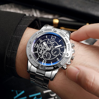 Ensemble de 7 montres à quartz pour homme, en acier inoxydable, très vendu, pour la fête des pères, anniversaire, pour papa, patron, ou avec logo personnalisé