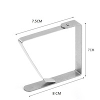 Pinces de fixation carrées en acier inoxydable pour nappes, supports de nappes pour l'intérieur et l'extérieur