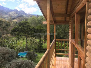 Cabana de <span class=keywords><strong>madera</strong></span> de 2 dormitorios, cabaña, cabina de registro para vacaciones o vacaciones - Product Image 4