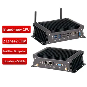 Hot Sell NANO Embedded Desktop Computer Intel 7th Gen I5 6157U 2*HD MI 2*COM 2*LAN Fanless Industrial Mini PC