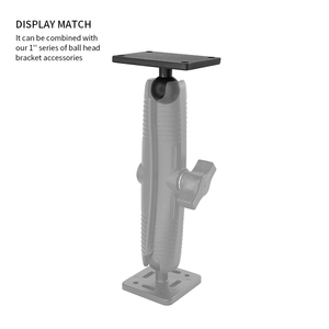 VINmounts Support de GPS mobile portable en aluminium de qualité marine, base rectangulaire de 1'' avec motif de trous de 38,5x64 mm VIN-B-002 - Product Image 4