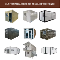 Maison préfabriquée pliable abordable de 20 pieds, maison modulaire extensible en conteneur pour logements temporaires et bureaux