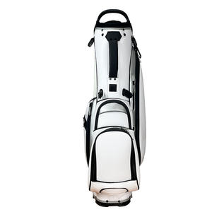 Sac de golf de luxe en cuir PU blanc <span class=keywords><strong>avec</strong></span> design é<span class=keywords><strong>l</strong></span>égant en argent pour golfeur exécutif et cadeau d'affaires - Product Image 4