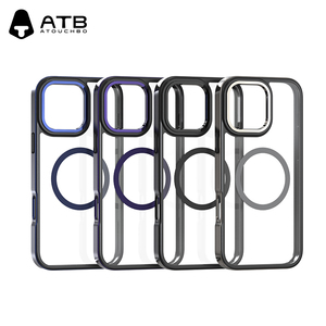 <span class=keywords><strong>Coque</strong></span> de téléphone magnétique en métal transparent acrylique ATB pour <span class=keywords><strong>IPhone</strong></span> 15 14 <span class=keywords><strong>11</strong></span> 12 13 16 Pro Max <span class=keywords><strong>avec</strong></span> emballage de vente au détail Housse de protection - Product Image 1