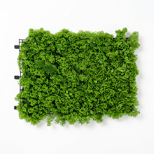 Artificial Eucalyptus Foliage Panel Vertical Garden Tile Green <b>Wall</b> Grass Mat Backdrop For Indoor Outdoor Home Decor - Product Image 1