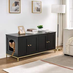 الأكثر مبيعًا طاولة خزانة قط معبئة مخفية تزيين مع غرفة مزدوجة أثاث حمام القط للمنزل Dec - Product Image 2