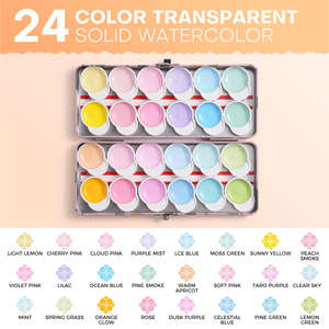 Peintures à l'<span class=keywords><strong>aquarelle</strong></span> semi-humides Fontainebleau 24 couleurs, godets magnétiques détachables, peintures à l'<span class=keywords><strong>aquarelle</strong></span> solides portables - Product Image 6