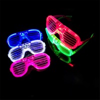 Lunettes de soleil LED pour Thanksgiving, la remise des diplômes et autres occasions festives - Accessoires lumineux en plastique tendance pour Halloween