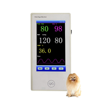 Moniteur de fréquence cardiaque ECG fœtal et animal de compagnie ICU vétérinaire avec écran tactile pour une utilisation en hôpital pour animaux