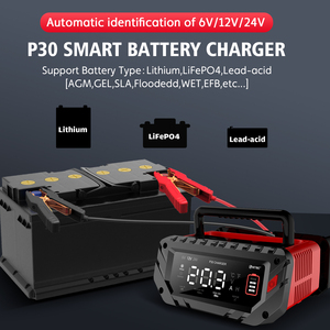Chargeur de batterie au lithium portable HTRC 30A super rapide 12V 24V AC pour voiture, norme internationale, automatique, multi-protection, sécurité - Product Image 4