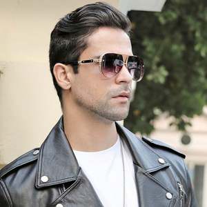 Nuevas Gafas de Sol Steampunk Vintage de Lujo 2022 para Hombre y Mujer, Montura Grande, Protección UV400, Metálicas, Estilo Piloto, para Conducir - Product Image 2