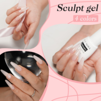 Gel Constructor para Esculpir Uñas, Kit de Suministros para Uñas con Logotipo Personalizado OEM, Gel UV Duro y Suave para Extensión de Uñas