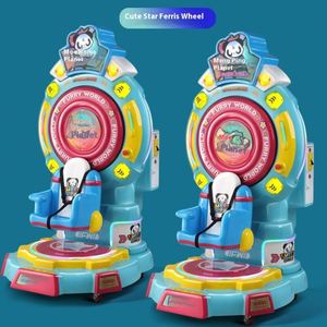 Nueva Máquina de Columpio Eléctrica Comercial para Niños, Tipo Rueda de la Fortuna, de Buena Calidad, Operada con Monedas, Material FRP - Product Image 5