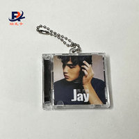 Personal isierte benutzer definierte Vintage-Stil Musik Foto Song Kpop Album Acryl Nfc Schlüssel bund Mini CD