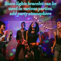 Mini-LED-Discokugel-Armbänder Tragbare USB-Nachtarmbandleuchten für Geburtstags-, Weihnachts- und Hochzeitsfeiern – Helle Atmosphäre Lichter