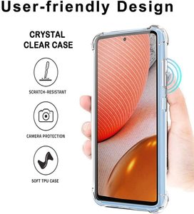 Tschick Ốp Trong Suốt Cho Samsung Galaxy A02 A02S A12 A32 A42 A52 A72 5G Ốp Lưng Điện Thoại Bảo Vệ Toàn Diện A 42 TPU Trong Suốt Mềm - Product Image 2