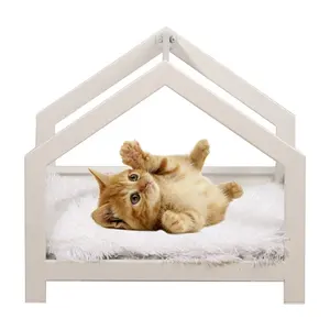 流行宠物用品防水防静电木质狗床四季通用柔软舒适宠物床睡垫