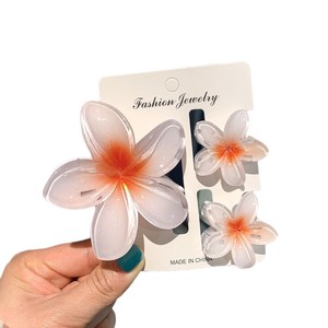 Bán buôn mùa hè biển lấy cảm hứng từ vẻ đẹp Phụ Kiện Set 3 nhựa hoa trứng BOW TIE Clips cho cô gái phụ nữ trong bắt mắt bao bì - Product Image 5