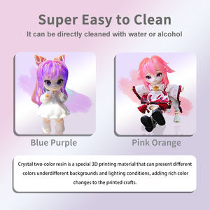 เรซิ่น FBA Antinsky Crystal Biocolor สำหรับเครื่องพิมพ์ 3 มิติแบบ DLP LCD ความยาวคลื่น 405 นาโนเมตร น้ำหนัก 1 กิโลกรัม วัสดุพิมพ์ 3 มิติชนิดน้ำ - Product Image 5