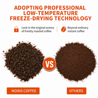 Café Instantáneo Liofilizado de Mezcla Artesanal para el Hogar, con Notas de Chocolate Negro y Caramelo, Ideal para Reuniones de Oficina, Venta al por Mayor