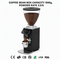 Machine à café expresso électrique, moulin à café à réglage de la finesse de mouture et dosage programmé pour barista professionnel et domestique