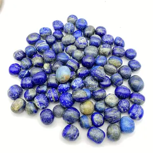 Wholesale Natural Crystal Stones Lapis Lazuli Tumbles Polished Crystal Palm Healing Stone Lapis Lazuli For Decoration