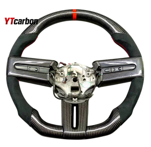 Volante in vera fibra di carbonio YTcarbon per Mustang GT 05-10, <span class=keywords><strong>accessori</strong></span> interni auto, stile racing personalizzato - Product Image 1
