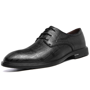 Chaussures de cérémonie en cuir véritable pour hommes, élégantes et décontractées, à bout pointu, idéales pour le bureau et l'hiver - Product Image 2