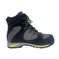 Chaussures de sport mi-hautes noires résistantes pour hommes, bottes tactiques en caoutchouc pour la randonnée, l'entraînement en plein air et l'escalade