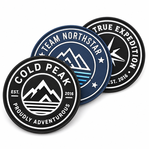Patch en caoutchouc brodé personnalisé avec logo 3D, en silicone souple PVC, avec fixation auto-agrippante et thermocollante, certifié usine, pour vêtements - Product Image 4