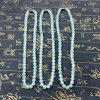 YL nouveau collier papillon Imitation Jade avec perles de Jade vert épinard bijoux pour femmes pour cadeau d'anniversaire