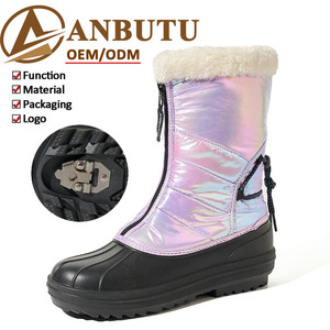 <span class=keywords><strong>Botas</strong></span> de Nieve Iridiscentes Impermeables <span class=keywords><strong>para</strong></span> <span class=keywords><strong>Mujer</strong></span>, <span class=keywords><strong>Botas</strong></span> de Invierno Gruesas <span class=keywords><strong>para</strong></span> Todas las Estaciones con Crampones, Tallas de Juvenil a Adulto, Venta al Por Mayor - Product Image 1