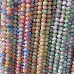 Cuentas Sueltas de Cristal y Perla de Vidrio de 10 mm en Colores Verde Pavo Real, Rosa, Naranja y Gris Oscuro para Joyería - Product Image 1