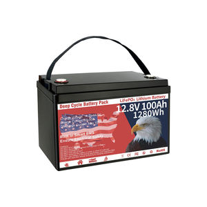 Batterie LiFePO4 12V 100Ah 31 Iron15000+ avec BMS intégré, 1280Wh, protection contre les basses températures, système solaire, fabriqué en Chine - Product Image 1