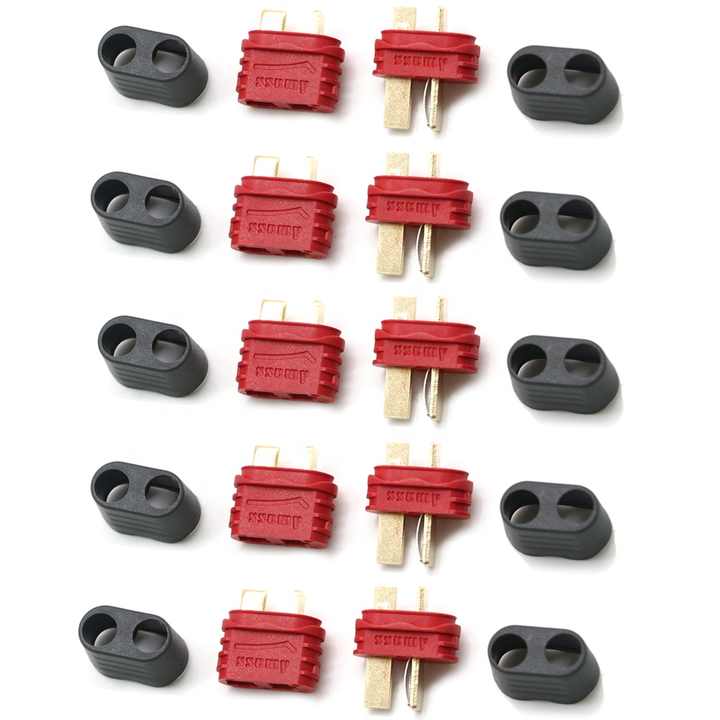 For 1:6 Amass T Plug Deans Connector With Sheath Male Female - Your RC ...